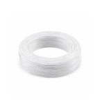 Силіконовий провід білий 26 AWG 100м (мідний лужений)