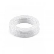 Силіконовий провід білий 18 AWG 100м (мідний лужений)