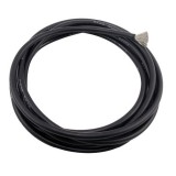 Силіконовий провід чорний 6 AWG 1м (Мідний лужений, надпотужний, супергнучкий)