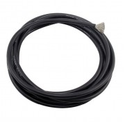 Силиконовый провод черный 6 AWG 1м (Медный луженый, сверхмощный, супергибкий)