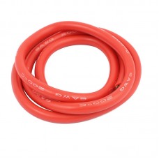 Силиконовый провод красный 6 AWG 1м